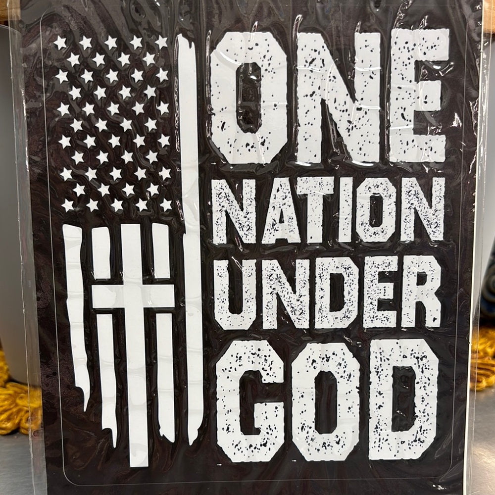 Patriotic “ One Nation” Truck Sticker